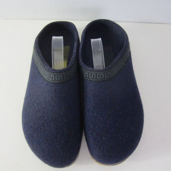 Stegmann Women 9 Navy Blue Wool Felted Clogs Slip On Mules Comfy Shoes - Picture 6 of 12